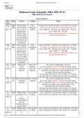 Midterm Exam Schedule: MBA-BM-19-21