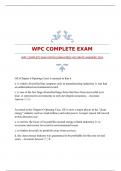 WPC COMPLETE EXAM WITH GUARANTEED ACCURATE ANSWERS 2024