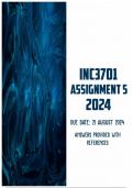 INC3701 Assignment 5 2024 | Due 21 August 2024