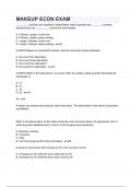 MAKEUP ECON EXAM Questions and Answers 100% Solved with complete solutions