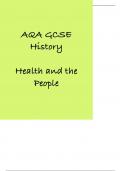 AQA GCSE History Health and the People Whole Topic Summary Notes