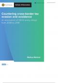 Countering cross-border tax evasion and avoidance An assessment of OECD policy design from 2008 to 2018