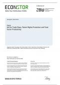 Aid for Trade flows, Patent Rights Protection and Total Factor Productivity