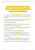 Wall Street Prep The Premium Package Review: Accounting & Financial Statement Analysis Exam with Solutions