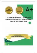 ECS2606 Assignment 2 (COMPLETE ANSWERS) Semester 2 2024 (583488) - DUE 20 September 2024 ; 100% TRUSTED Complete, trusted solutions and explanations.