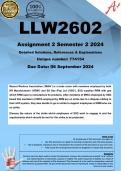 LLW2602 Assignment 2 (COMPLETE ANSWERS) Semester 2 2024 (774154) - DUE 6 September 2024