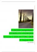 COM2604 Assignment 1 (COMPLETE ANSWERS) Semester 2 2024 (817738) - DUE 21 August 2024