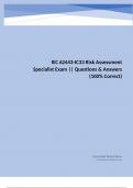 IEC 62443-IC33 Cybersecurity Lifecycle & Risk Assessment Specialist Exam || Questions & Answers (100% Correct)