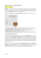 Summary Organization and Strategy - Block II (Chapters 1-4)