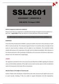 SSL2601 Assignment 1 (Detailed Answers) Semester 2 - Due 16 August 2024