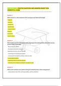 NUR 222 EXAM 1 PRACTICE QUESTIONS AND ANSWERS NEWEST 2024 COMPLETE A+ SCORE