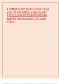 I HUMAN CYRUS HORTON Case 12- 55 year old with left hip and groin pain LATEST CASE STUDY REVIEWED BY EXPERT FEEDBACK. ACTUAL CASE STUDY.