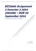 ECS2606 Assignment 2 Semester 2 2024 (583488) - DUE 20 September 2024