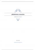 phlebotomy scenarios Question and answers verified to pass