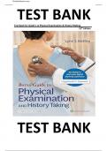 TEST BANK For Bates’ Guide To Physical Examination and History Taking 13th Edition by Lynn S. Bickley, Peter G. Szilagyi, Richard M. Hoffman & Rainier P. Soriano , ISBN: 9781496398178 |All Chapters Verified||Complete Guide A+|