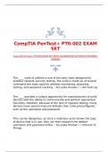 CompTIA PenTest+ PT0-002 EXAM SET WITH GUARANTEED ACCURATE ANSWERS|VERIFIED