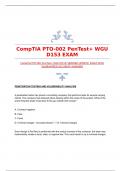 CompTIA PTO-002 PenTest+ WGU D153|VERIFIED UPDATE| EXAM WITH GUARANTEED ACCURATE ANSWERS