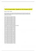 **ATLS Examination Questions And Answers 2019**