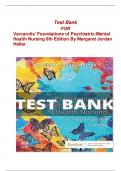  COMPLETE TEST BANK FOR  Varcarolis' Foundations of Psychiatric-Mental Health Nursing( 9th Edition ) By Margaret Jordan Halter| with ALL CHAPTERS INCLUDED || DETAILED ANSWERS 2024