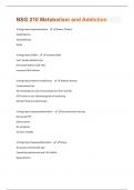 NSG 210 Metabolism and Addiction Exam 1 (100% correct and graded A+)