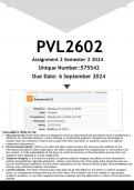 PVL2602 Assignment 2 (ANSWERS) Semester 2 2024 - DISTINCTION GUARANTEED.