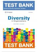 Test Bank for Diversity in Organizations, 5th Edition by Bell, Leopold|| Complete Guide A+