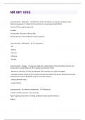 NR 661 VISE Exam Questions & Answers Already Graded A+