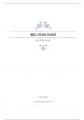 IBEC STUDY GUIDE Question and answers verified to pass