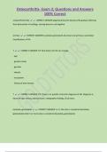 Osteoarthritis- Exam 2; Questions and Answers  100% Correct 