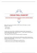 CSE446 FINAL EXAM SET WITH GUARANTEED ACCURATE ANSWERS|VERIFIED UPDATE