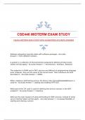 CSE446 MIDTERM EXAM STUDY WITH GUARANTEED ACCURATE ANSWERS