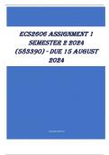 ECS2606 Assignment 1 Semester 2 2024 (583390) - DUE 15 August 2024