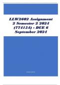 LLW2602 Assignment 2 Semester 2 2024 (774154) - DUE 6 September 2024