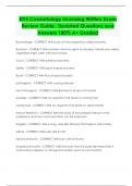 NYS Cosmetology Licensing Written Exam Review Guide_ Updated Questions and Answers 100% A+ Graded Package Deal 100% A+ Pass