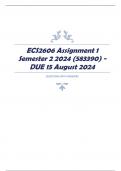 ECS2606 Assignment 1 Semester 2 2024 (583390) - DUE 15 August 2024