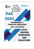 PAC2602 Assignment 2 (COMPLETE ANSWERS) Semester 2 2024 (215093)- DUE 16 September 2024