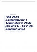 SSL2601 Assignment 1 Semester 2 2024 (859093) - DUE 16 August 2024