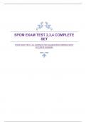 SPOM EXAM TEST 2,3,4 COMPLETE SET|GUARANTEED|VERIFIED|WITH ACCURATE ANSWERS