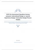 D291 Pre Assessment Questions with complete solution 