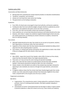 Coalition policy 2010 Notes