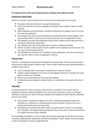 Explain barriers which may be experienced by individuals with additional needs.