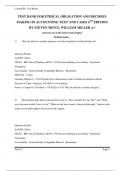 TEST BANK FOR Ethical Obligation And Decision  Making In Accounting Text And Cases 6TH EDITION  BY STEVEN MINTZ, WILLIAM MILLER || All Chapters A+