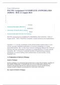 INC3701 Assignment 5 (COMPLETE ANSWERS) 2024 (520433) - DUE 21 August 2024 ; 100% TRUSTED Complete, trusted solutions and explanations. 