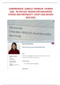 COMPREHESIVE  CAMILLA  FRANKLIN  I HUMAN CASE   48 Y/RS OLD  REASON FOR ENCOUNTER FATIGUE AND IRRITABILITY  LATEST CASE REVIEW 2024-2025.