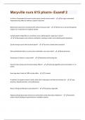 Maryville nurs 615 pharm- Exam# 2 Updated 2024/2025 Actual Questions and answers with complete solutions