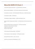 Maryville NURS 615 Exam 3 Questions And Answers With Verified Solutions Graded A+