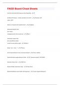 FAGD Board Cheat Sheets Questions And Answers With Verified Solutions Graded A+