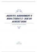 AED3701 Assignment 3 2024 (738471) - DUE 20 August 2024