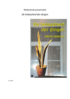 Helaasheid der dingen - Dimitri Verhulst