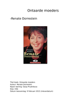 Ontaarde moeders Renate Dorrestein boekverslag